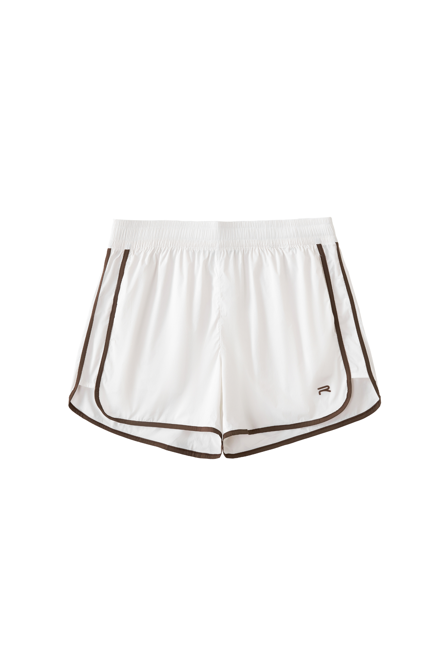 Flow Panel Split-Hem Short in white