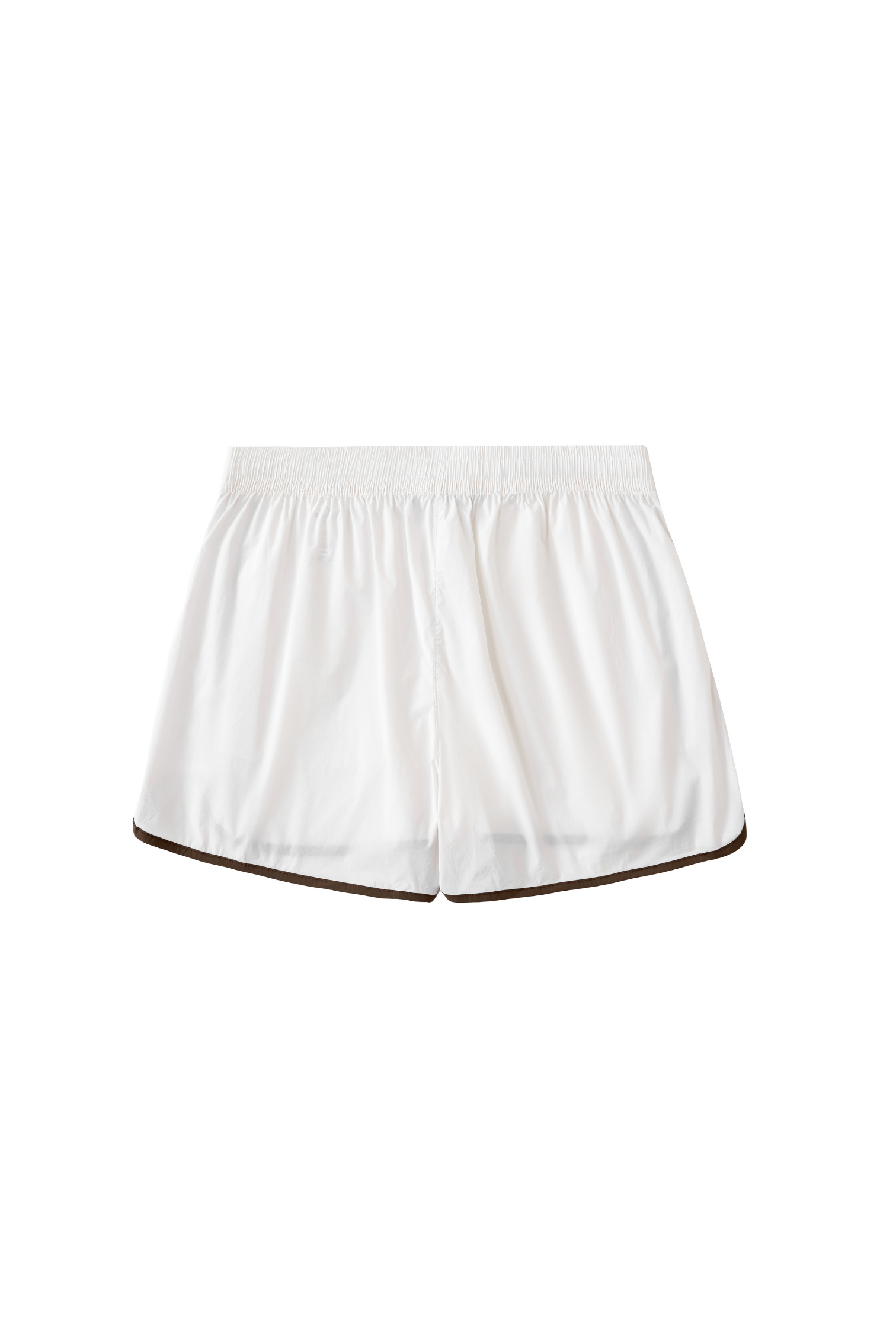 back of the Ramsports Flow Panel Split-Hem Short in white