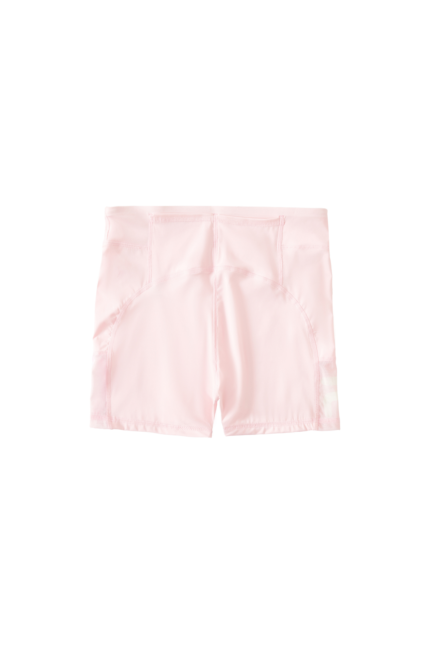 back of the Ramsports Serve Zip Fitted Shorts in pink