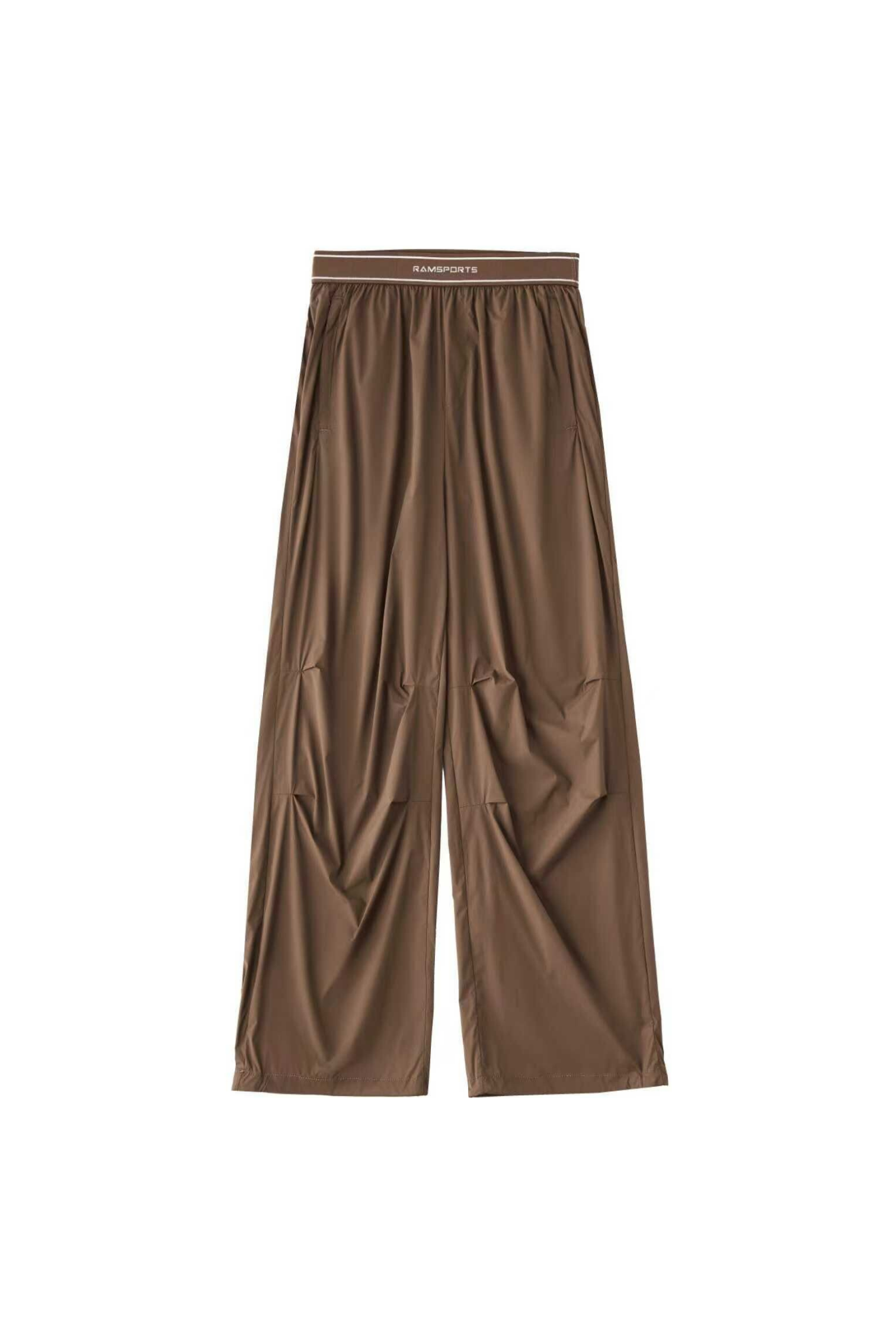 Ramsports Court Sculpt Track Pants in brown over a white background