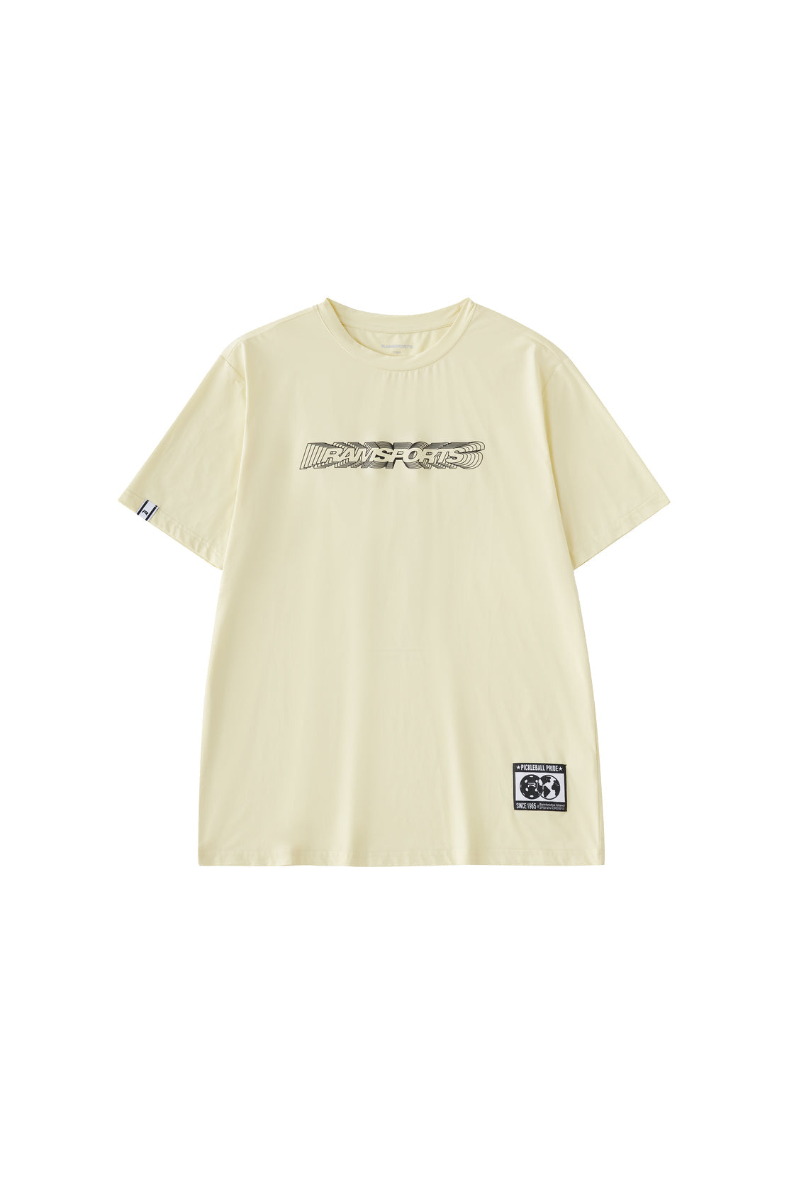beige Ramsports Playbook Court Diagram Tee over a white background