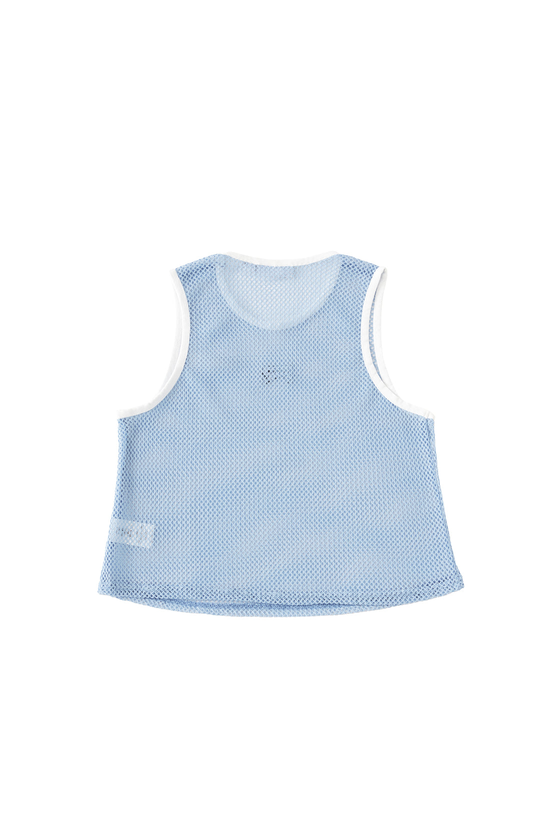 Back view of Ramsports Court Flow Scoop Tank in blue