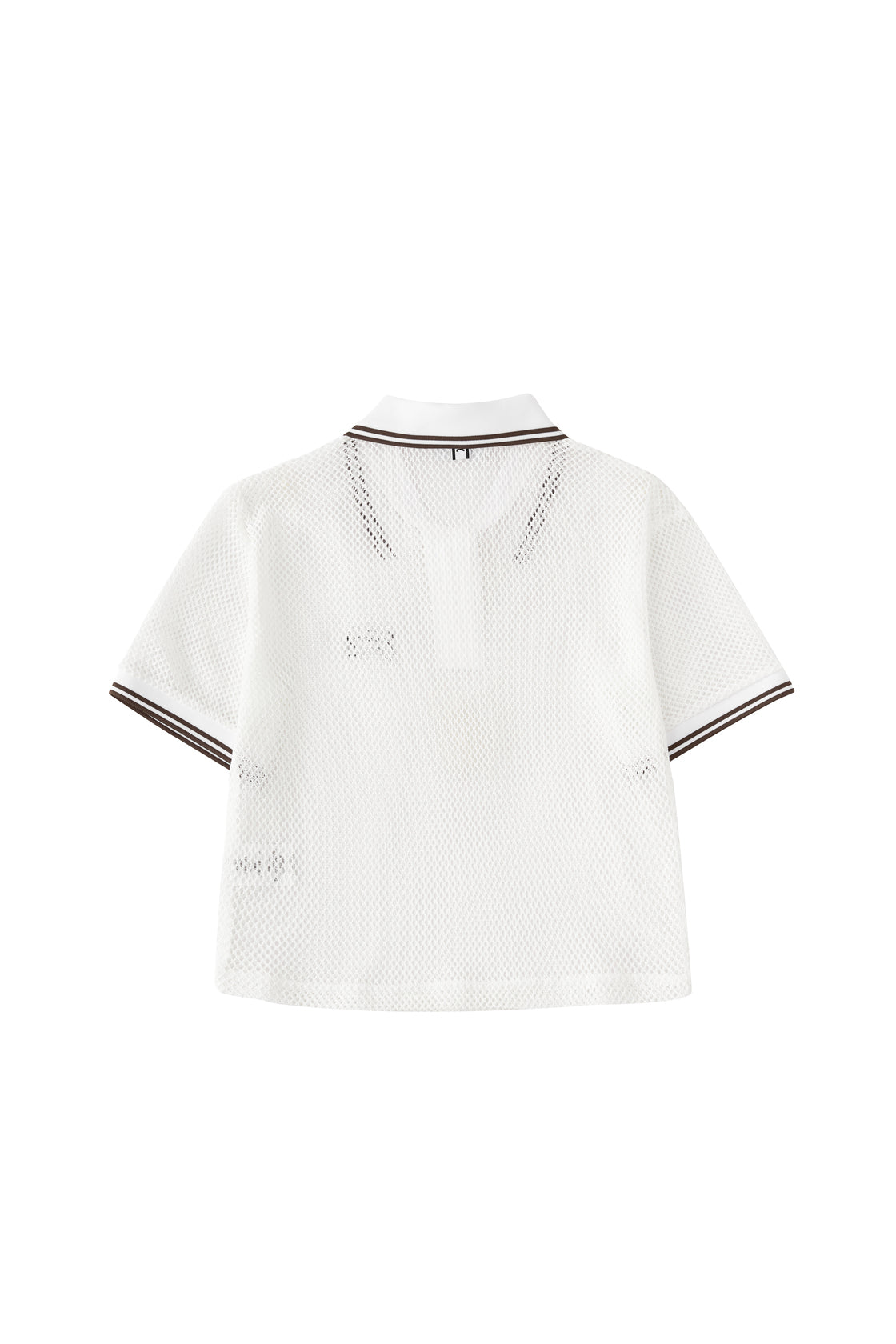 back view of the Ramsports Tipped Club Polo on a white background