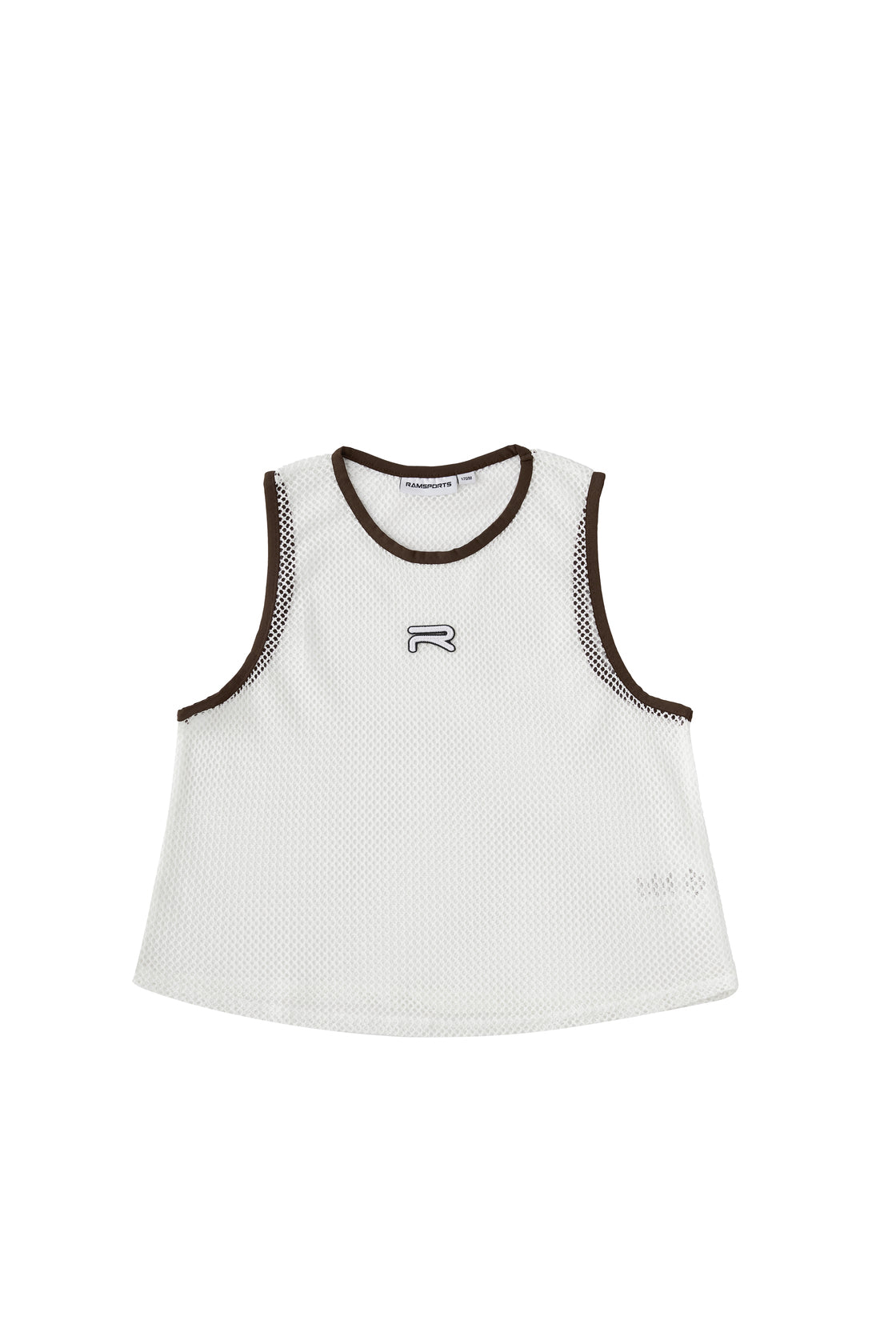 Ramsports Court Flow Scoop Tank in white