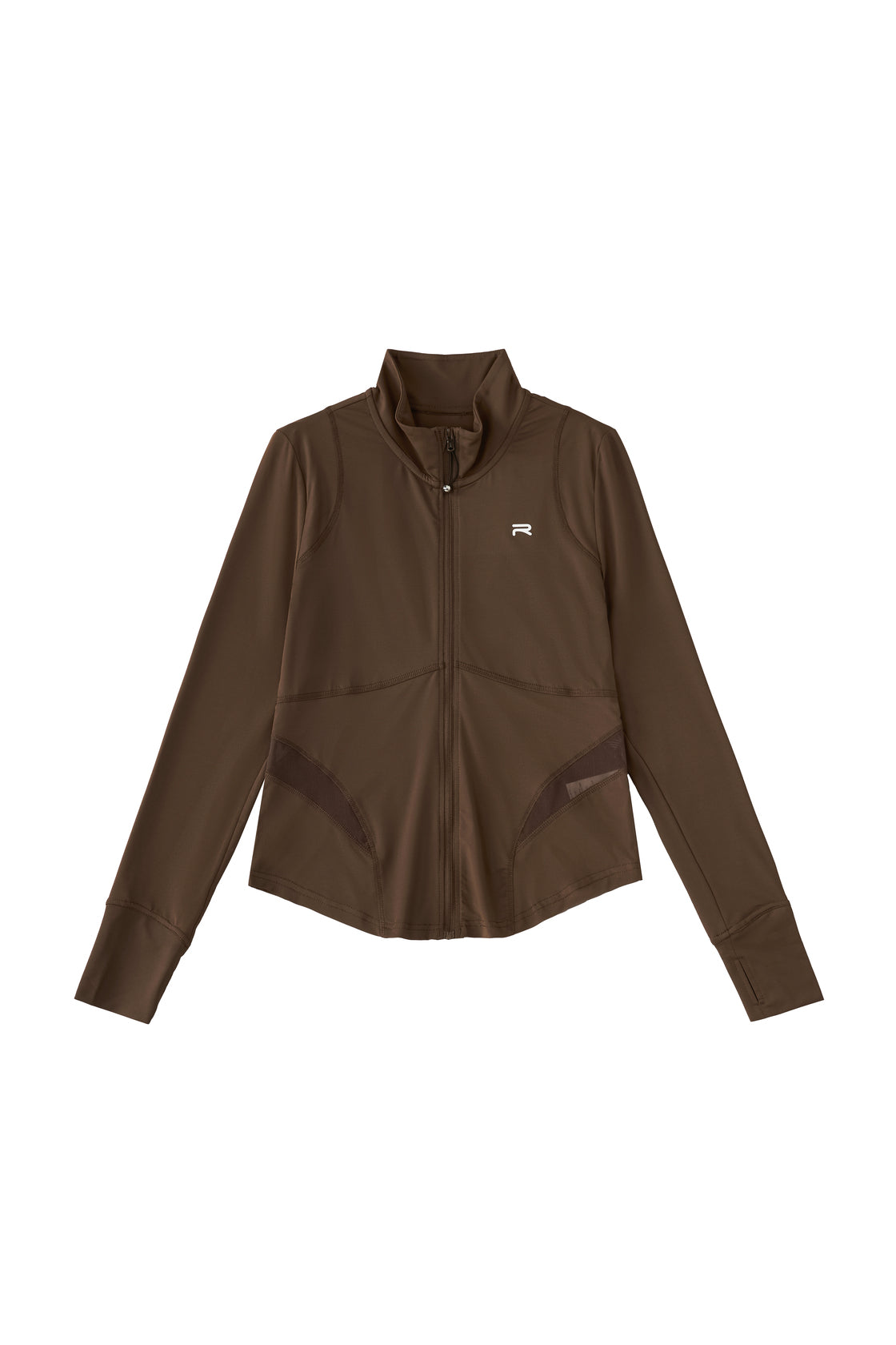 brown Ramsports Court Sculpt Full-Zip Jacket on a white background