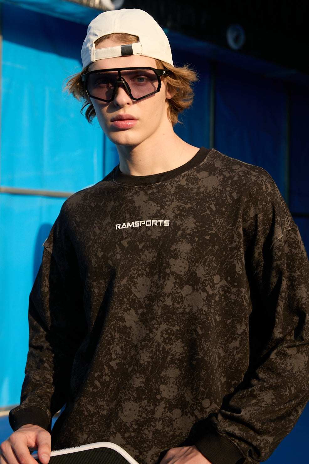 EcoSoft Marble Print Sweatshirt