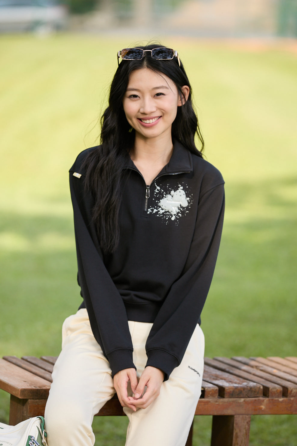 EcoSoft Half-Zip Logo Sweatshirt