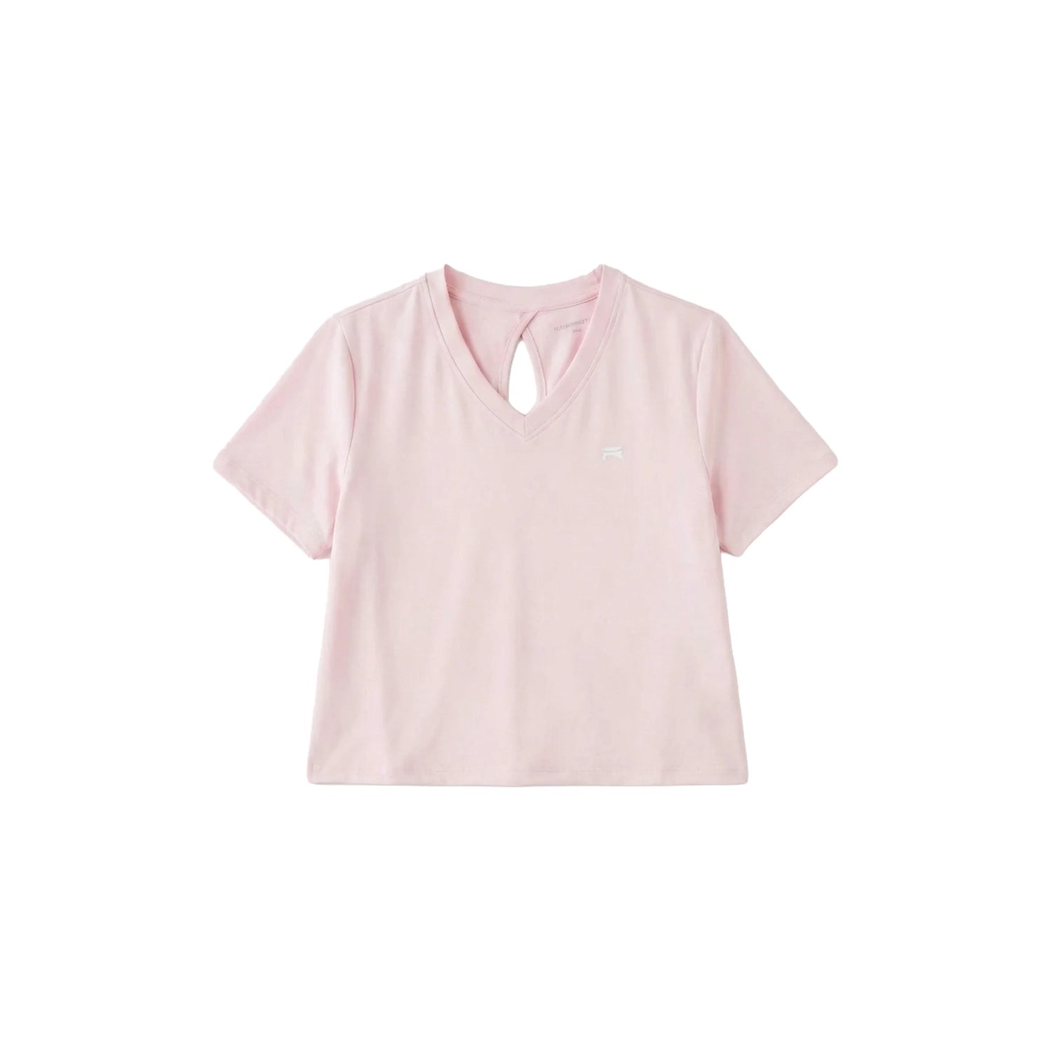 Ramsports Pink Keyhole Back Crop over a white background