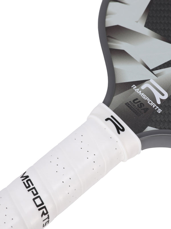Close-up view of the shaft of the Ramsports Metal Pickleball Paddle