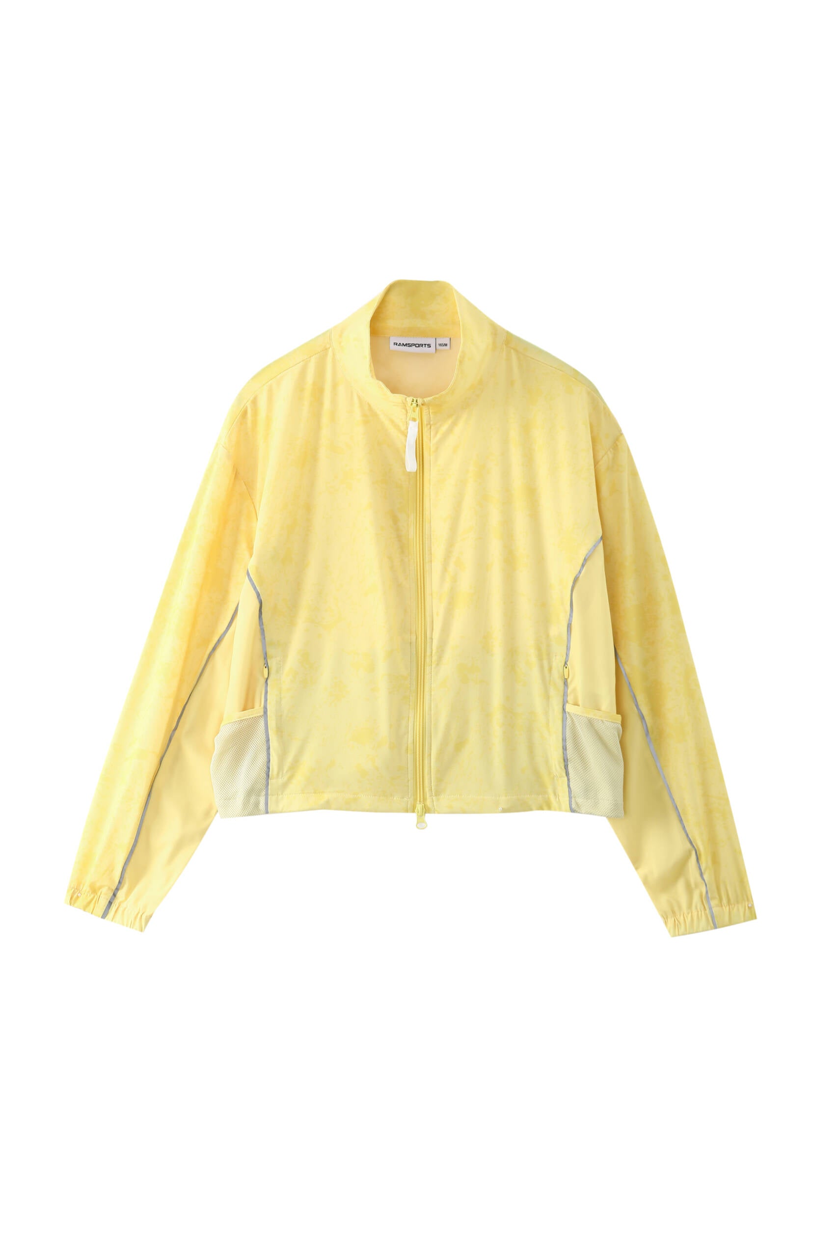 Ramsports FlexTek Marble Print Jacket in yellow over white background