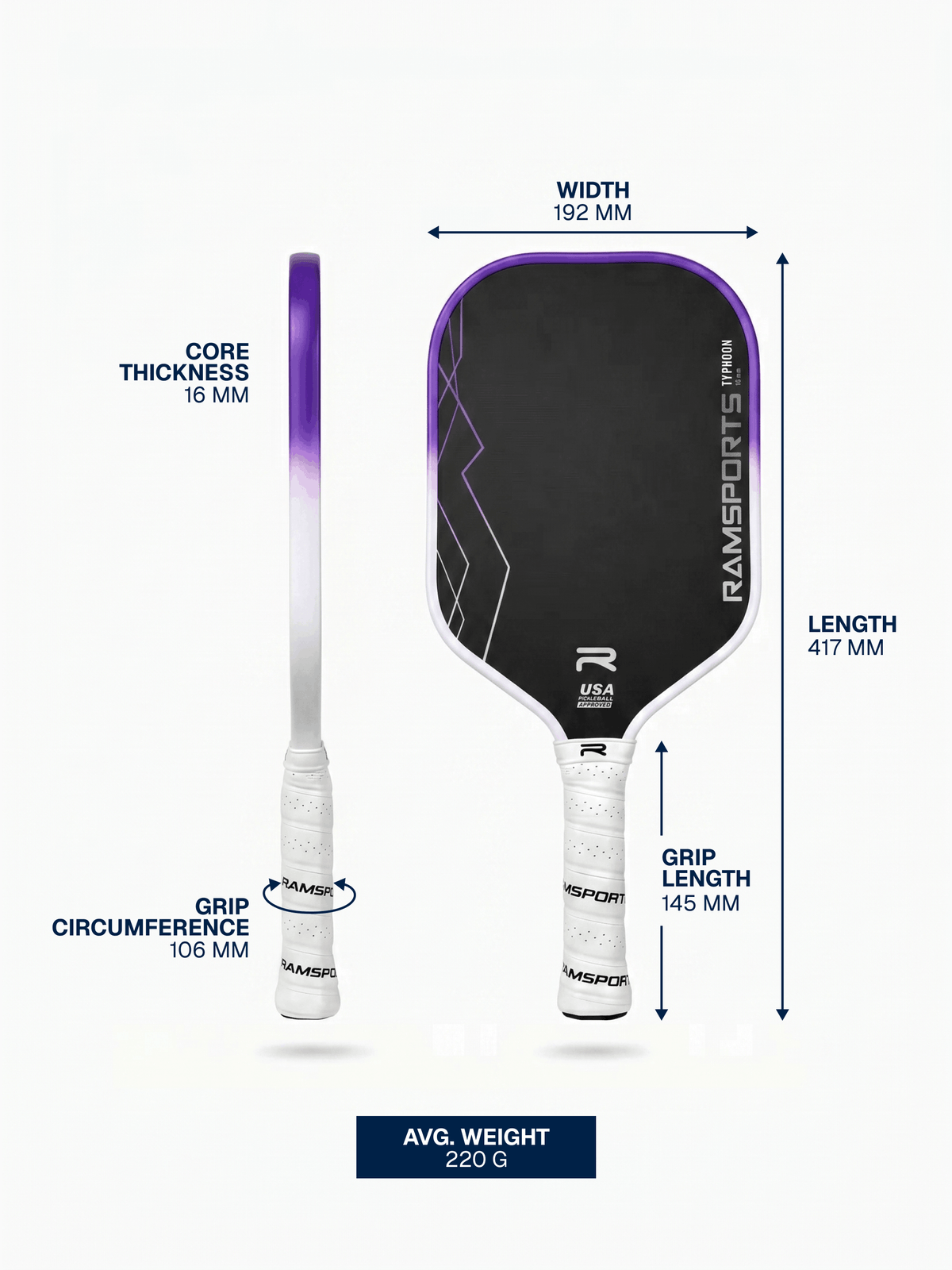 Typhoon Gen 3 Precision Power (Purple | 16mm) | Ramsports