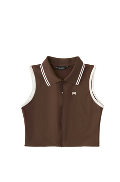 Serve Zip Crop Polo