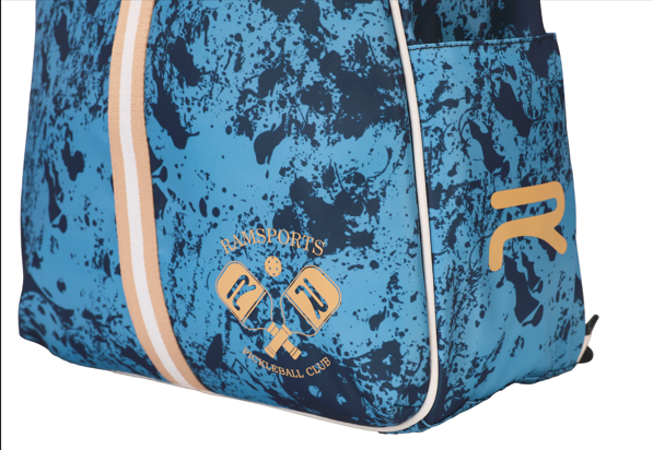 Court Luxe Tote Blue