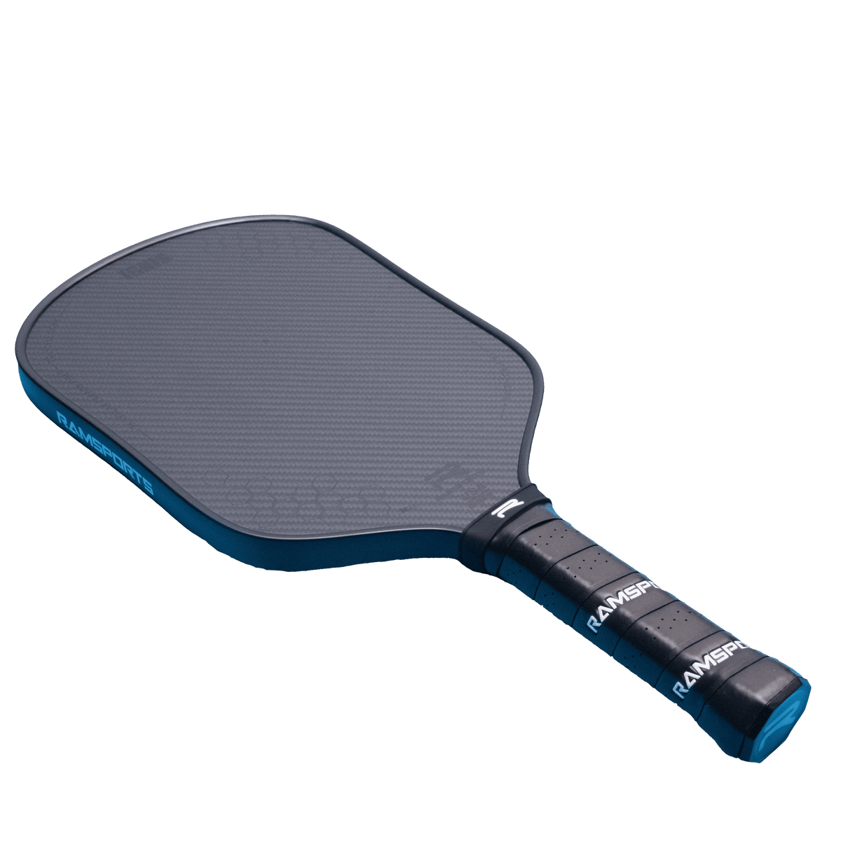 Ramsports Ignis Pro Pickleball Paddle laid flat, viewed from the sides
