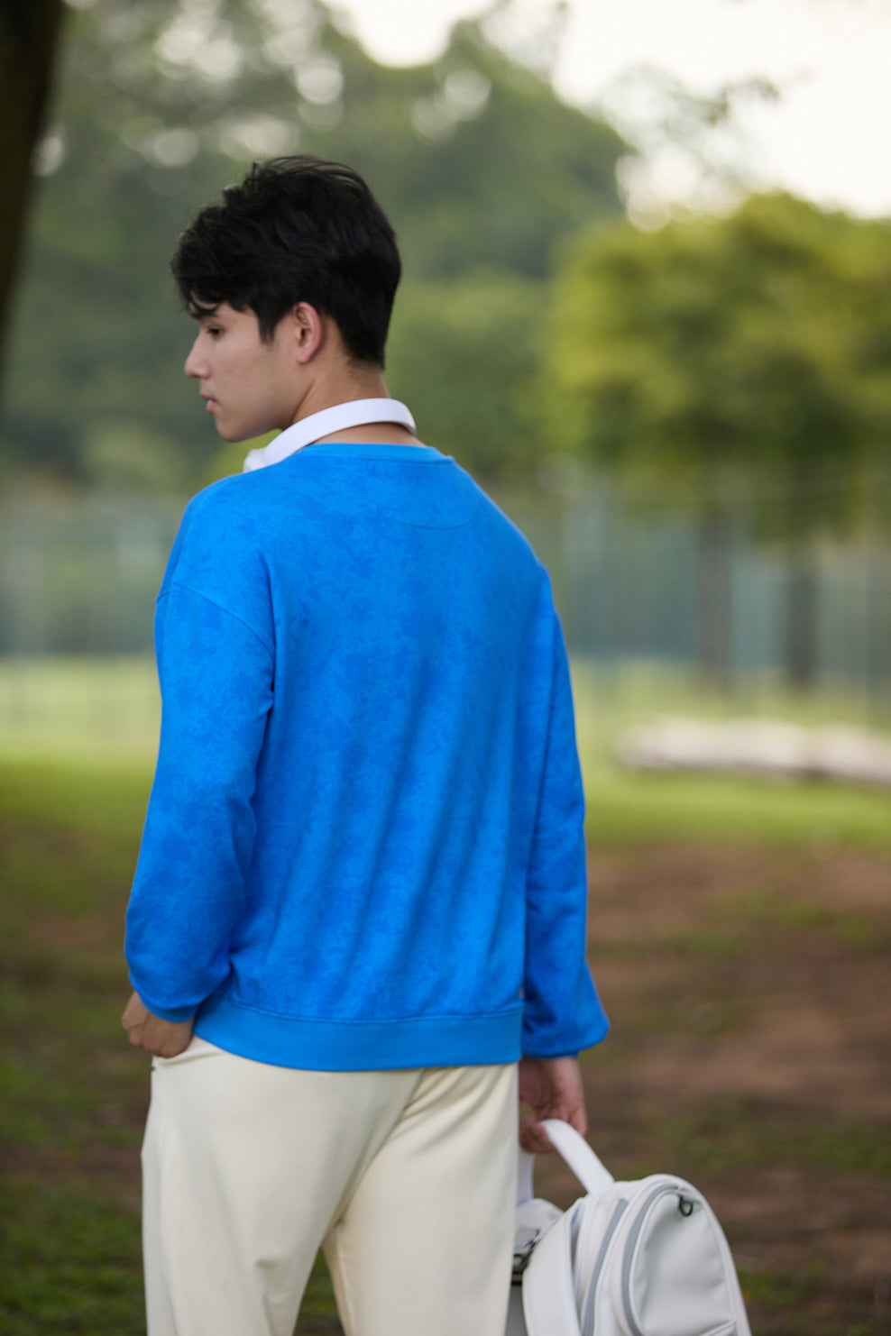 EcoSoft Marble Print Sweatshirt