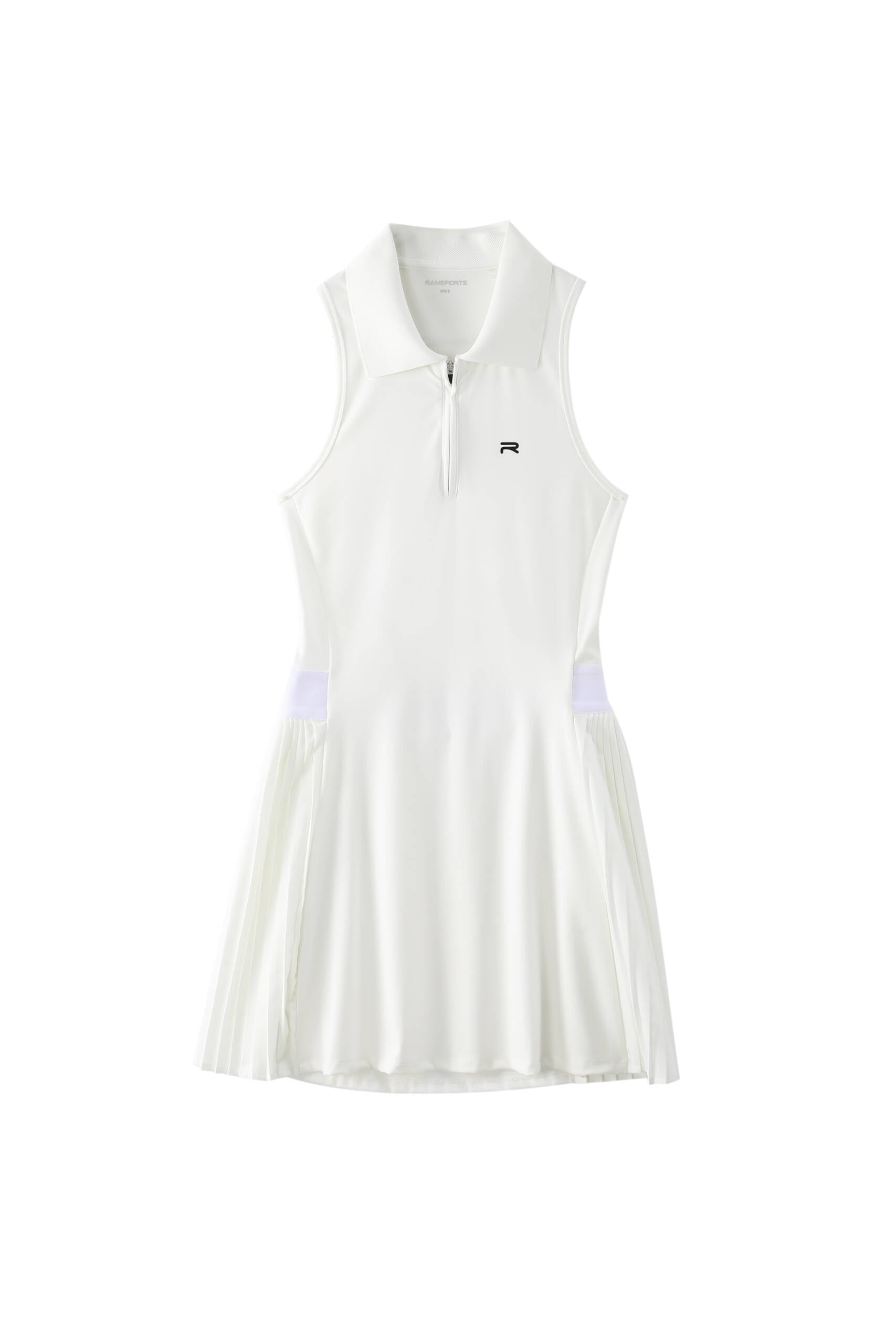 White Ramsports FlexTek Court Dress displayed against a white background