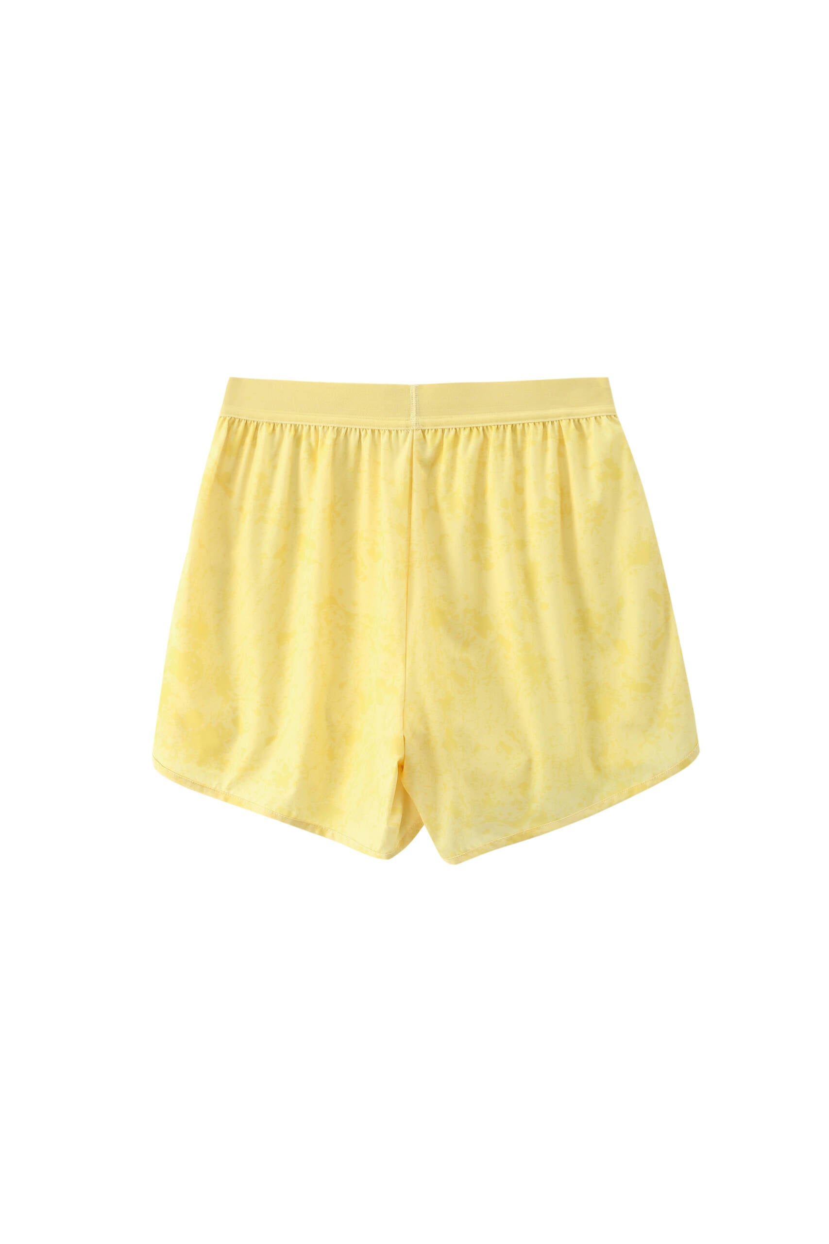 Ramsports FlexTek Marble Print Short in Yellow with white background