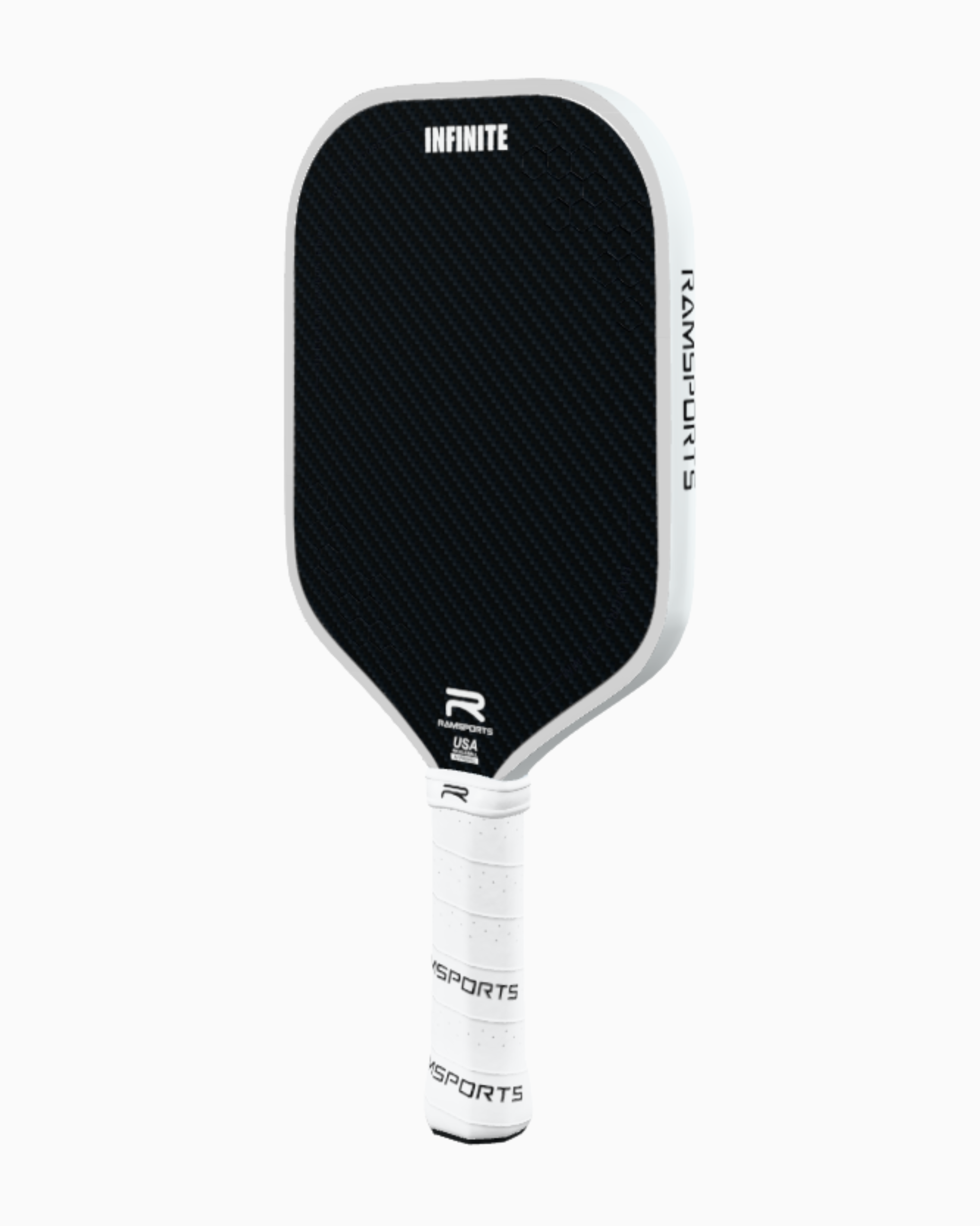 Ramsports Infinite Pro Pickleball Paddle displayed at a slight side angle against a white background