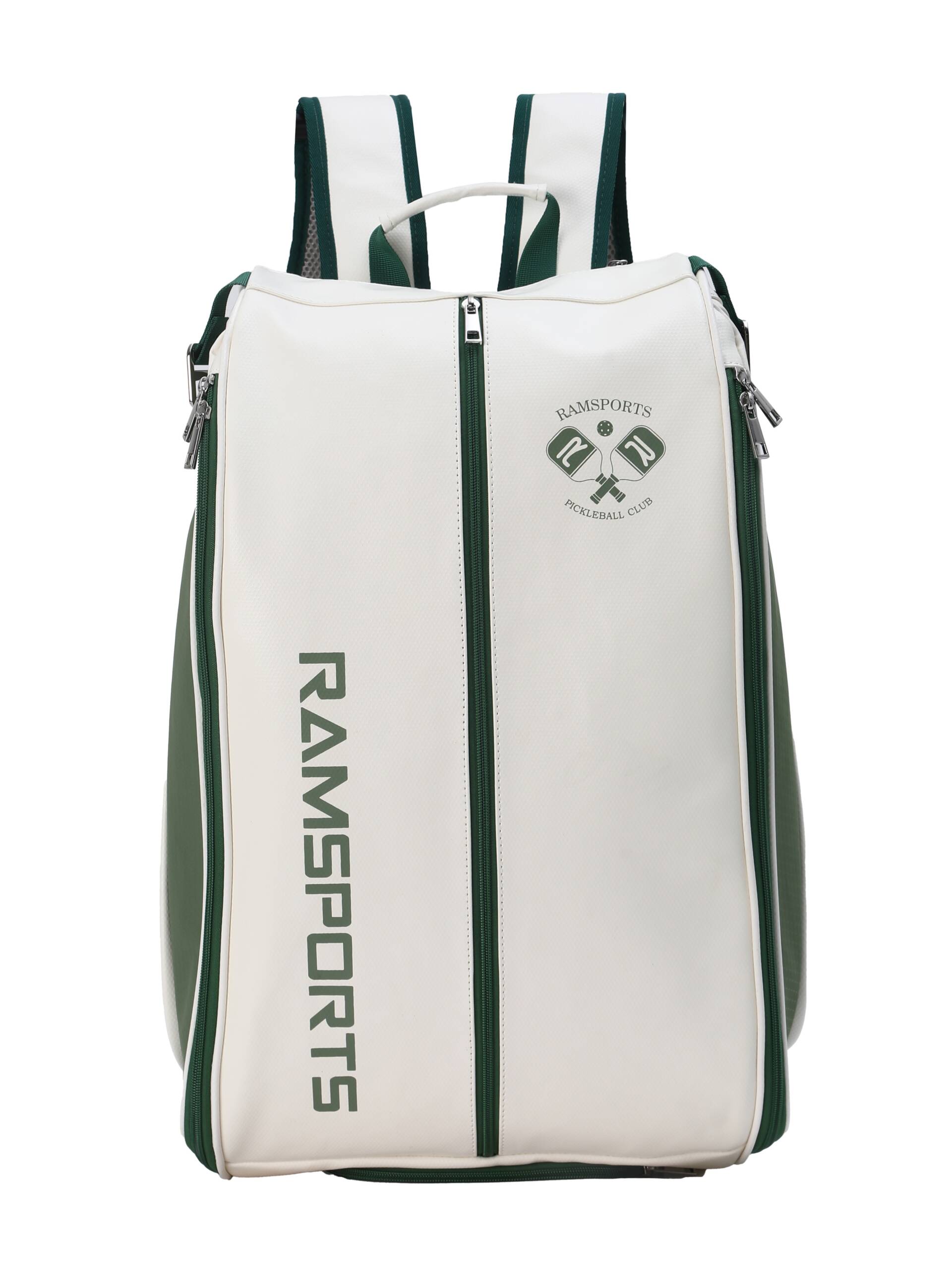 Ramsports LiteCarry Olive Trim Backpack over white background