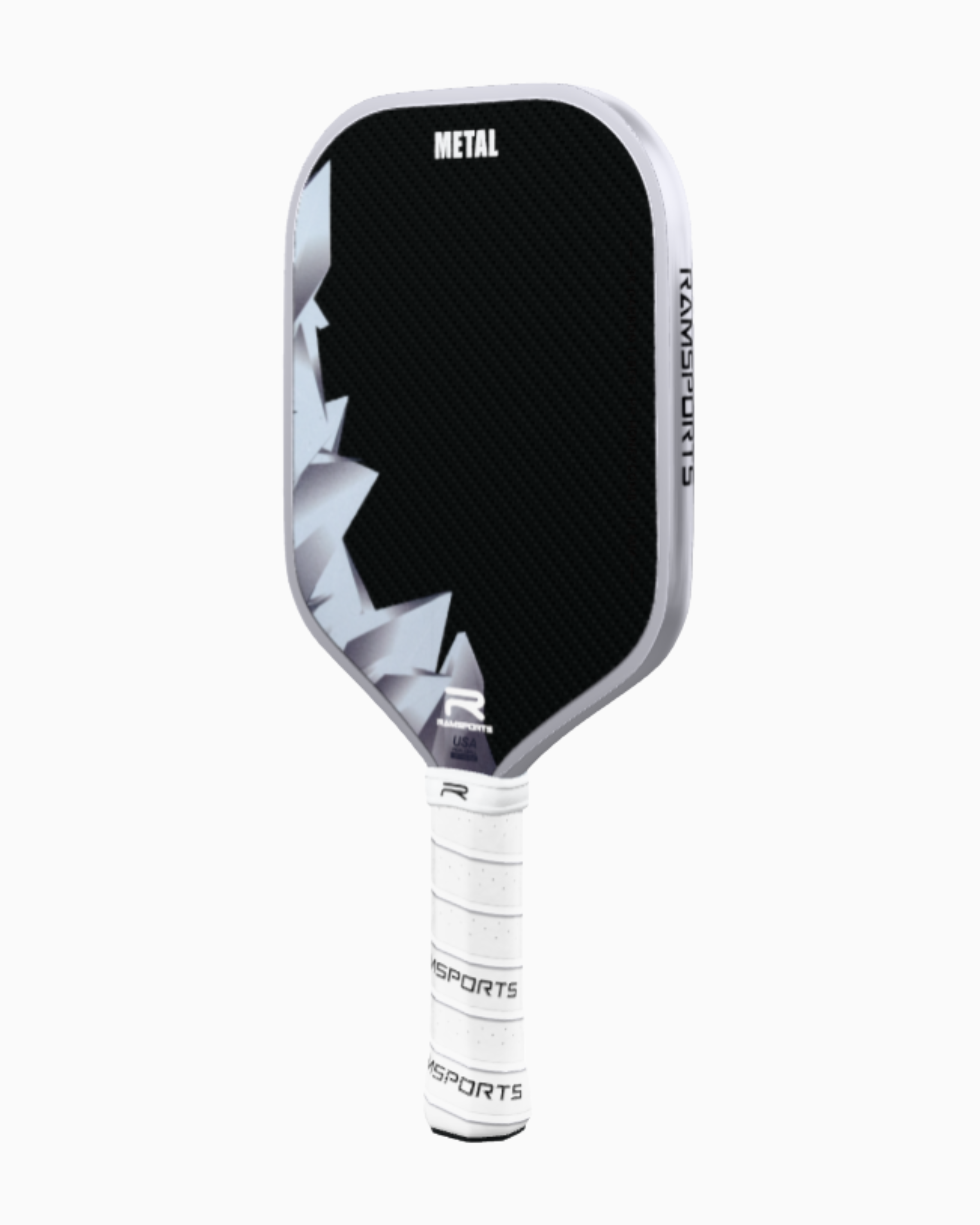 Ramsports Metal Pickleball Paddle angled slightly to the side against a white background