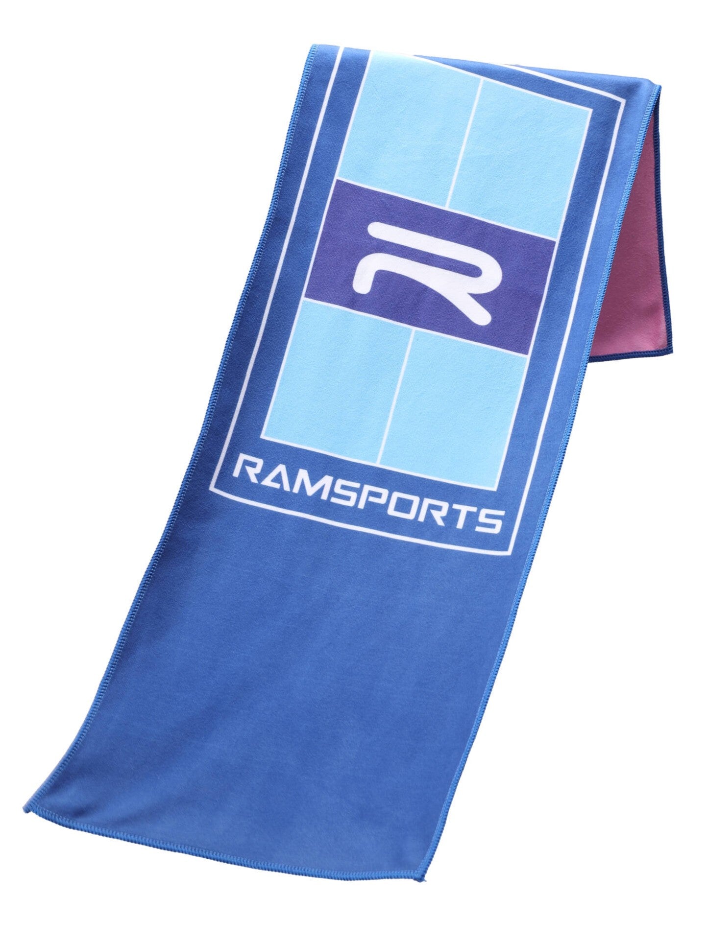 Bluish Ramsports Pickleball Towel in white background